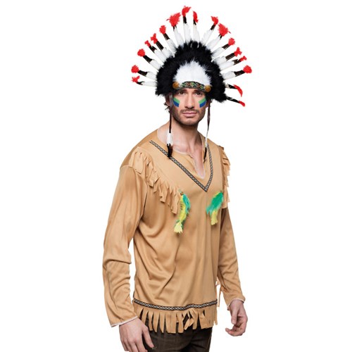 Indianentooi Mohawk - Willaert, verkleedkledij, carnavalkledij, carnavaloutfit, feestkledij